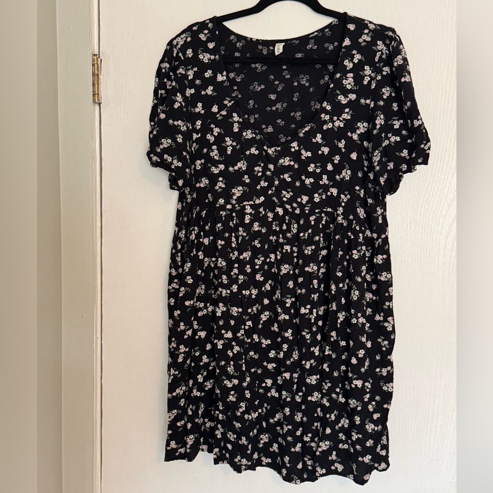 BP Black Puff Sleeve Mini Sundress